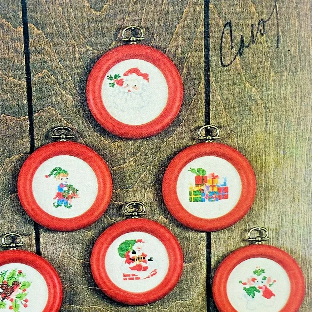 Shariane Christmas Ornaments Cross Stitch Needlepoint Patterns Book 2 VTG‎ Rare